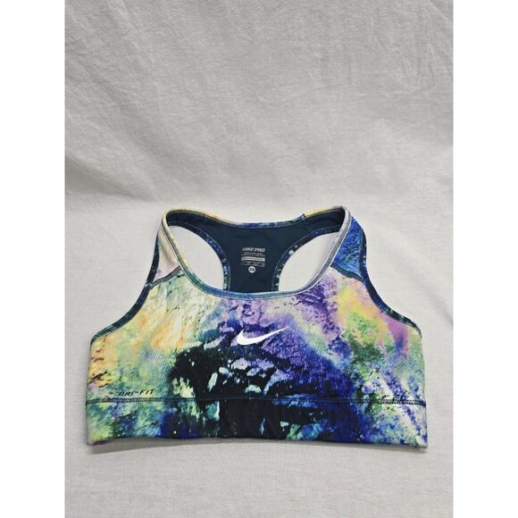 Nike Women's Size XS Multicolored Unpadded Racer Back Dri-Fit Sports Bra - Picture 1 of 7